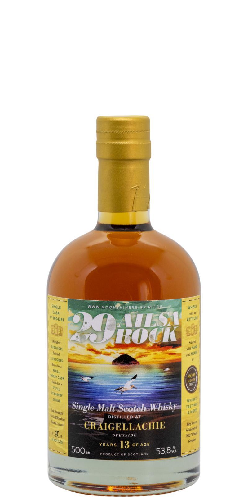 Craigellachie 2011 MsSp  29 Ailsa Rock