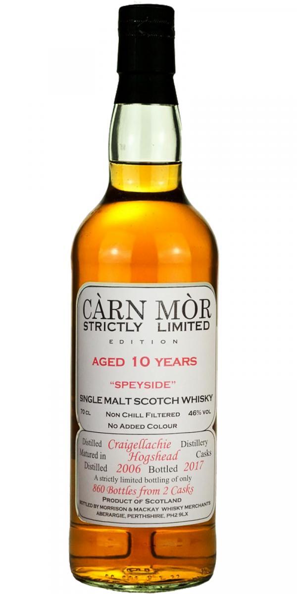 Craigellachie 2006 MMcK  Càrn Mòr - Strictly Limited Edition