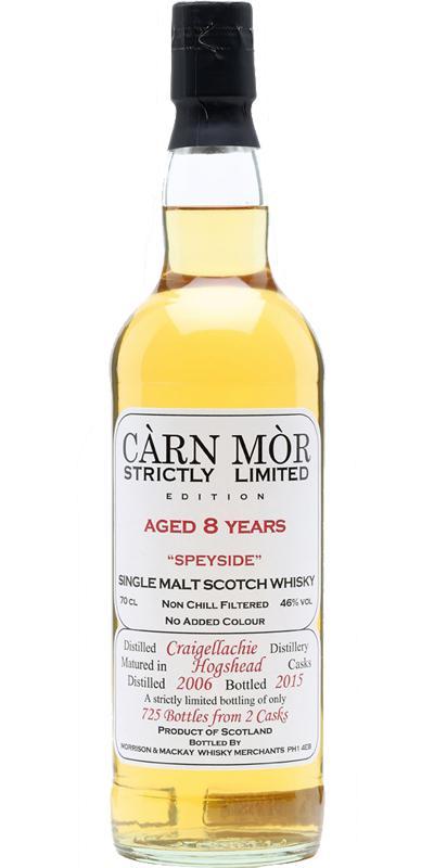 Craigellachie 2006 MMcK  Càrn Mòr - Strictly Limited Edition