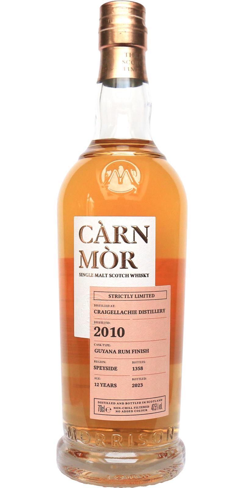 Craigellachie 2010 MSWD  Càrn Mòr - Strictly Limited
