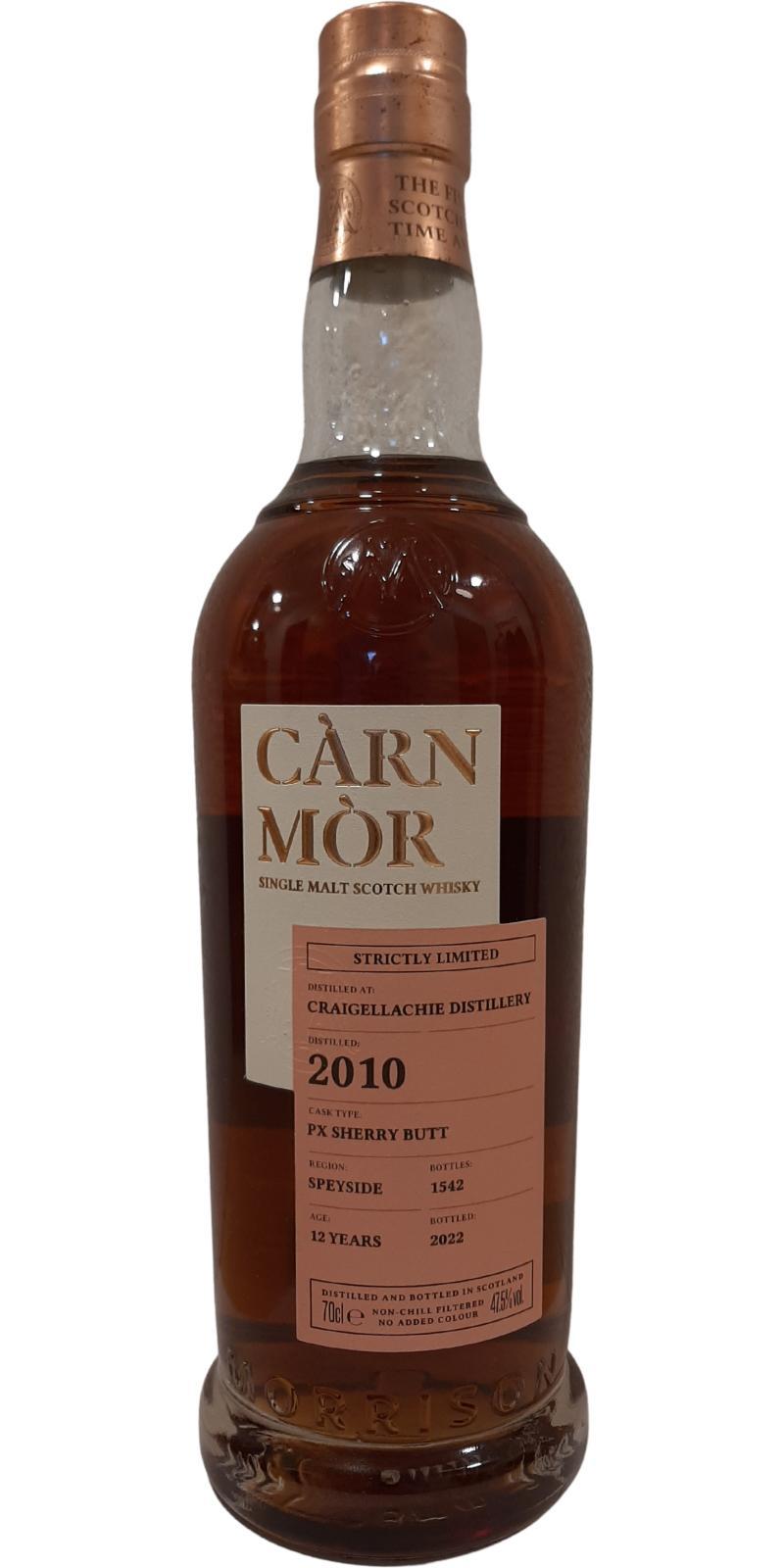 Craigellachie 2010 MSWD  Càrn Mòr - Strictly Limited