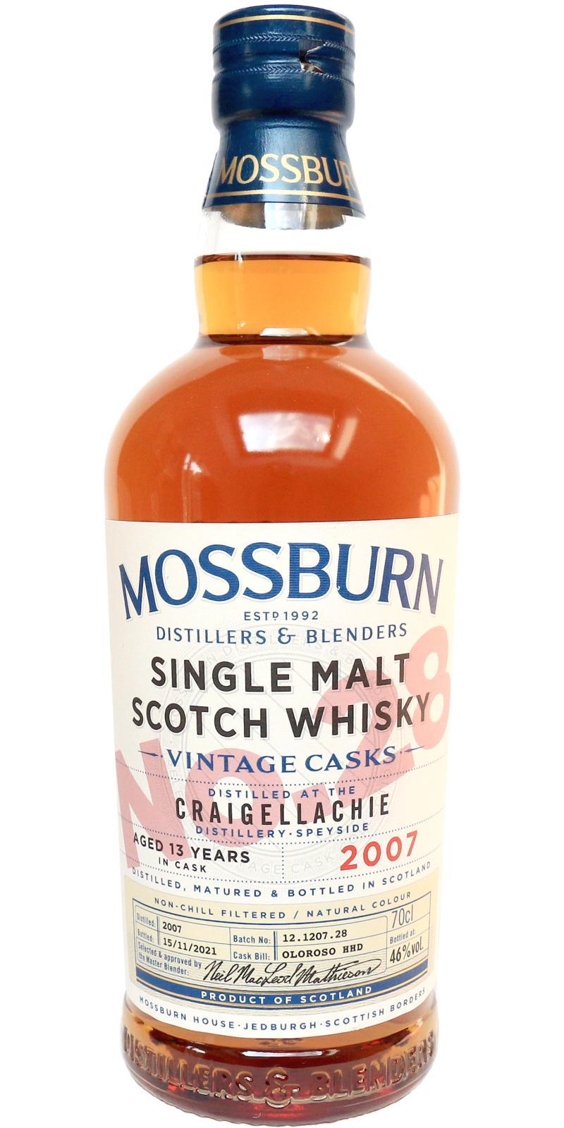 Craigellachie 2007 MDB  Vintage Casks - No. 28