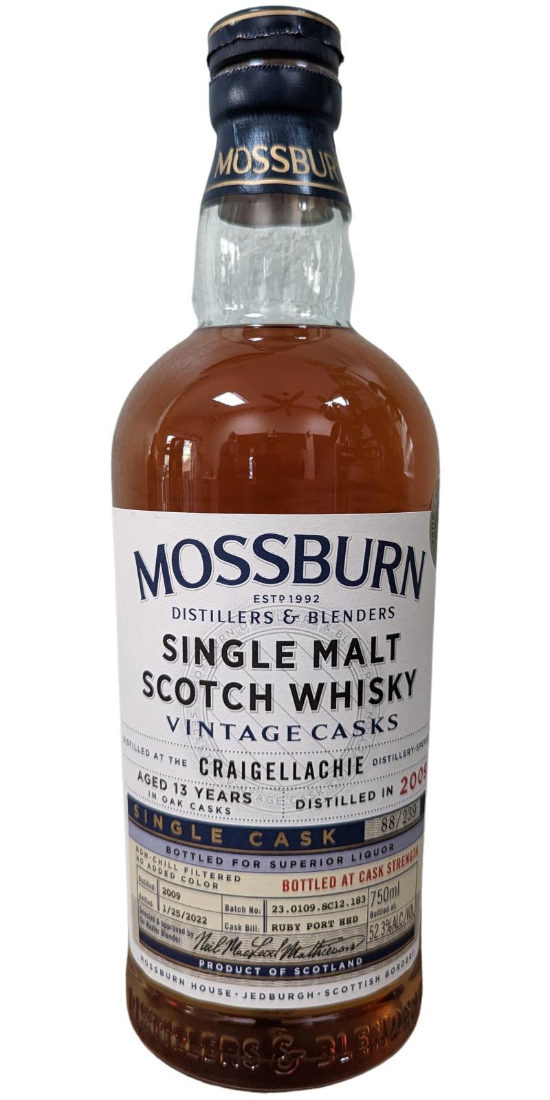 Craigellachie 2009 MDB  Vintage Casks