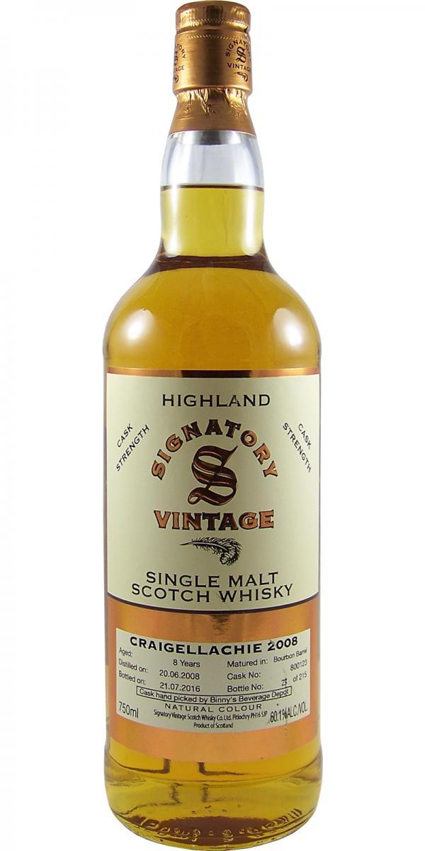 Craigellachie 2008 SV  Vintage Collection - Cask Strength