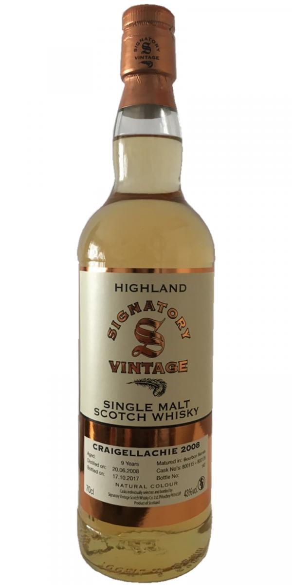 Craigellachie 2008 SV  Vintage Collection