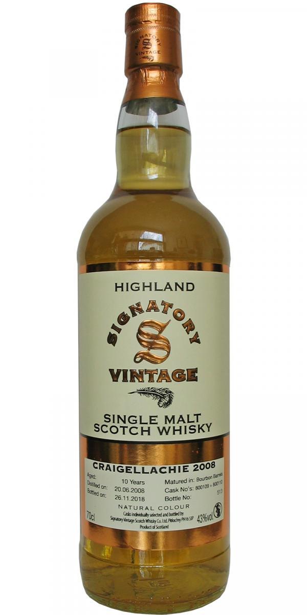 Craigellachie 2008 SV  Vintage Collection