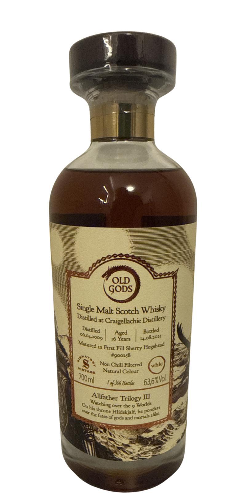 Craigellachie 2009 SV  Old Gods