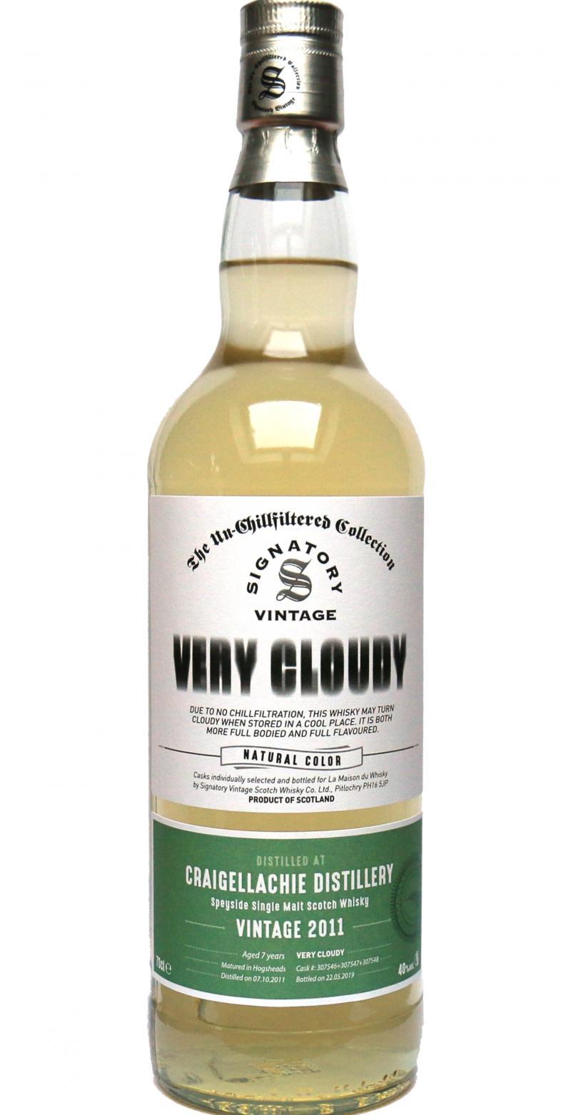 Craigellachie 2011 SV  The Un-Chillfiltered Collection - Very Cloudy