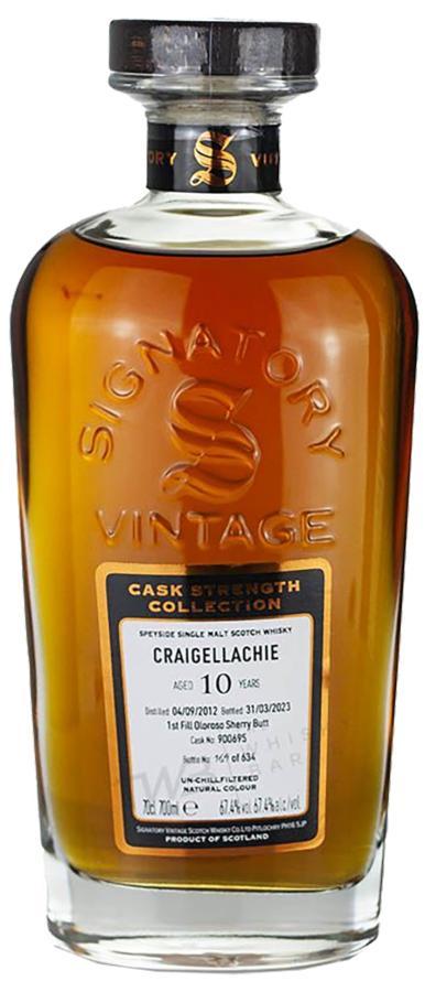 Craigellachie 2012 SV  Cask Strength Collection