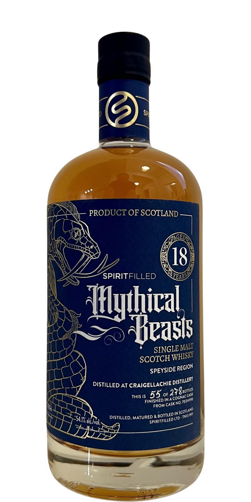 Craigellachie 18-year-old SpFi  Mythical Beasts - Nyami Nyami