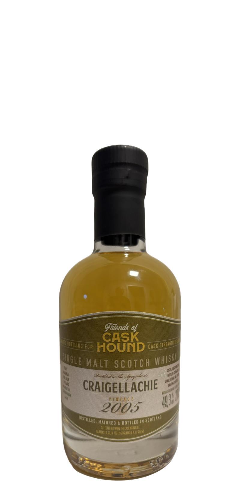 Craigellachie 2005 TCaH  Friends of Caskhound