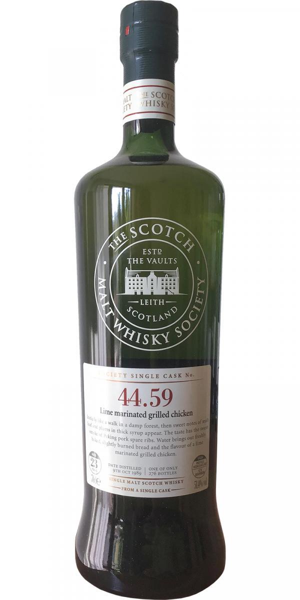 Craigellachie 1989 SMWS 44.59  Lime marinated grilled chicken