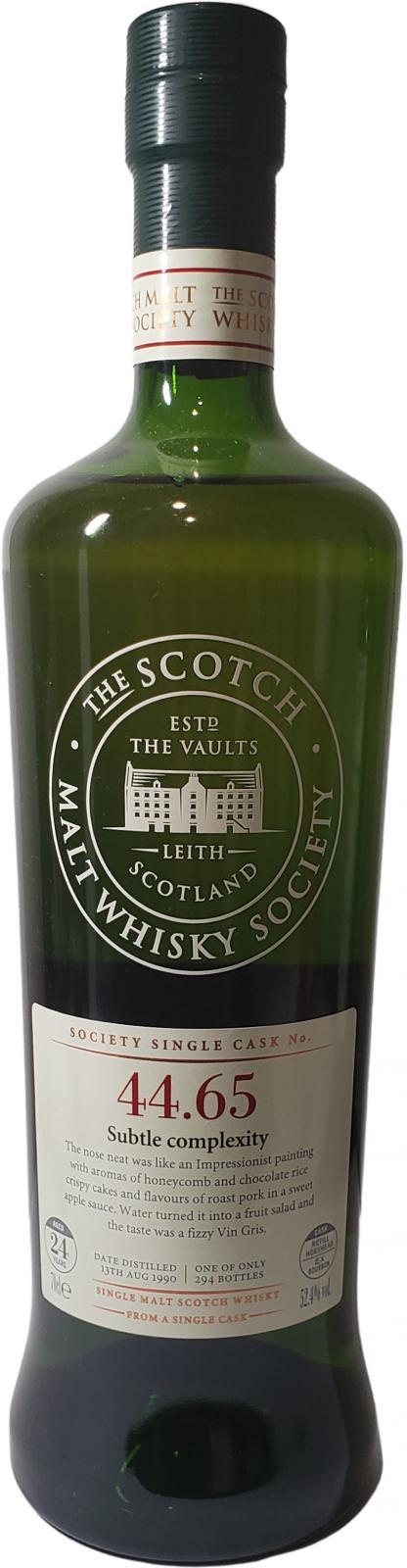 Craigellachie 1990 SMWS 44.65  Subtle complexity