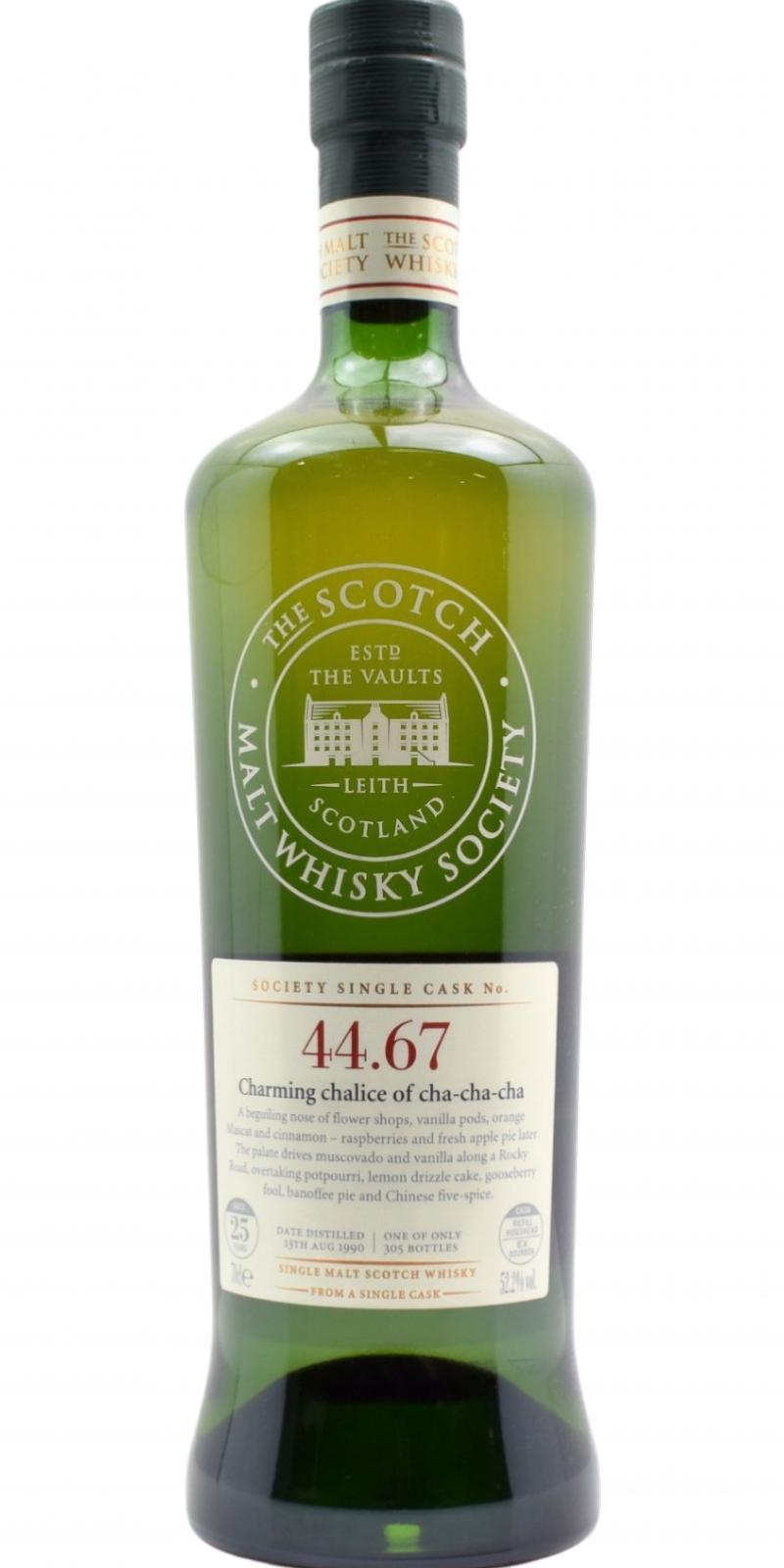 Craigellachie 1990 SMWS 44.67  Charming chalice of cha-cha-cha