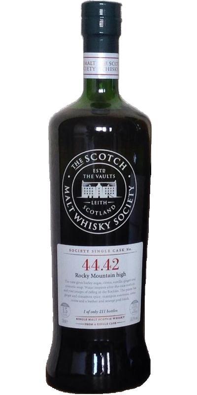 Craigellachie 1993 SMWS 44.42  Rocky Mountain high