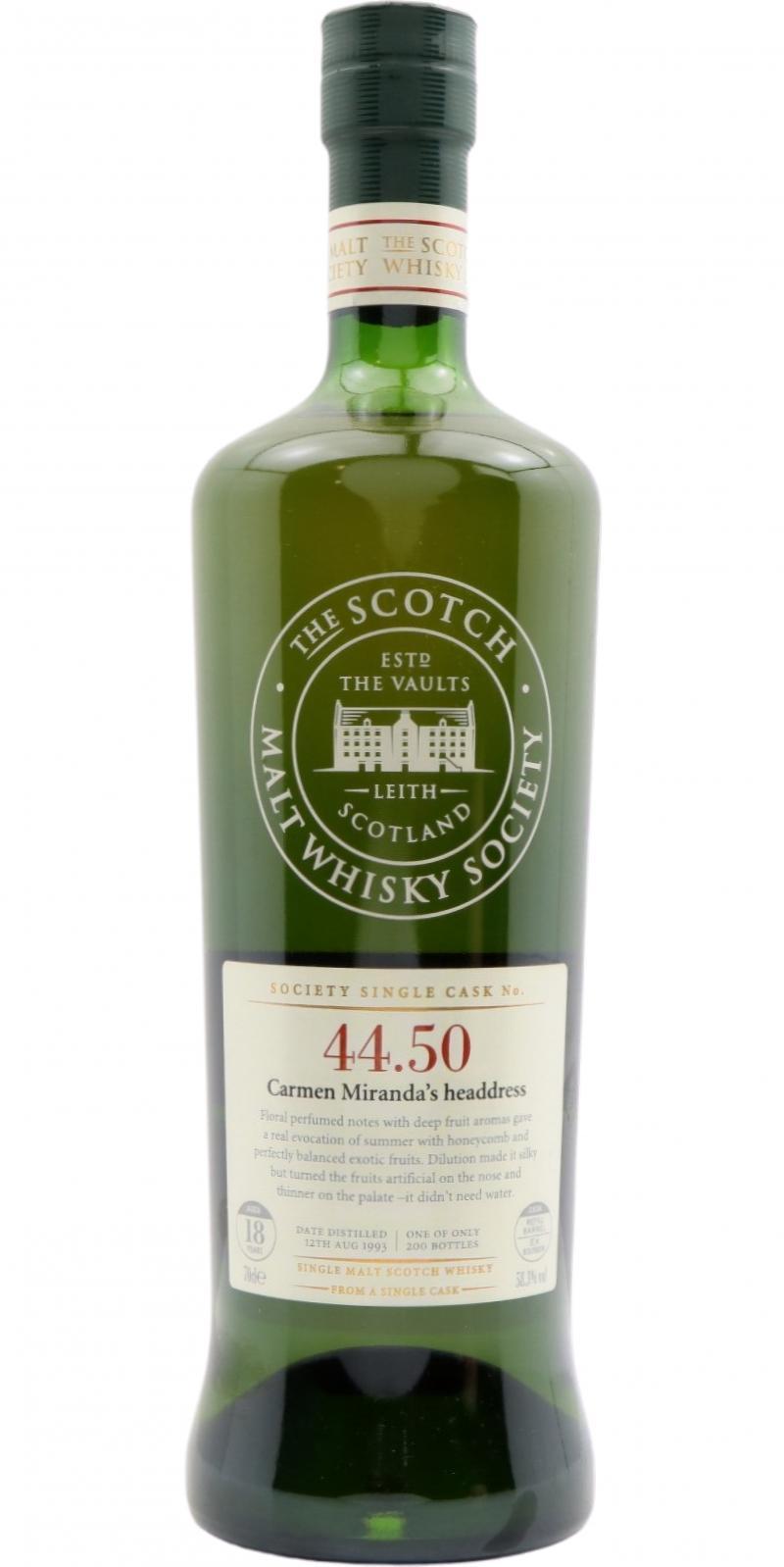 Craigellachie 1993 SMWS 44.50  Carmen Miranda's headdress