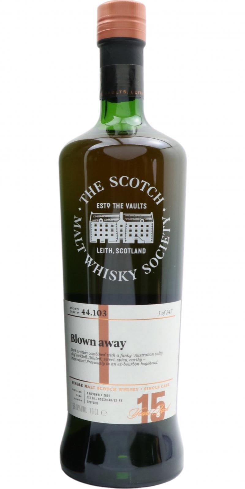 Craigellachie 2002 SMWS 44.103  Blown away