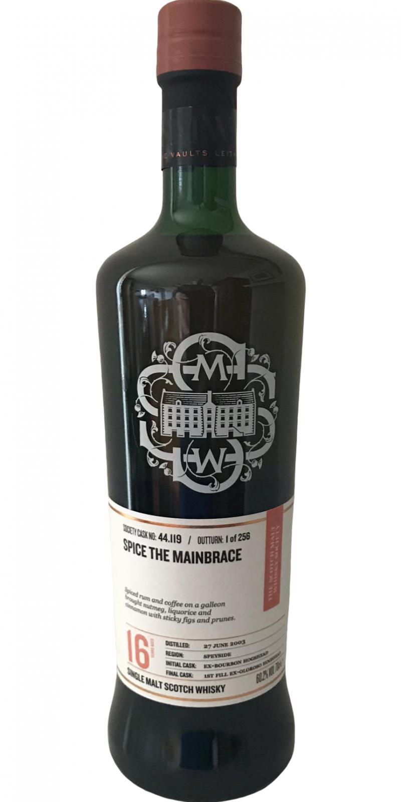 Craigellachie 2003 SMWS 44.119  Spice the mainbrace