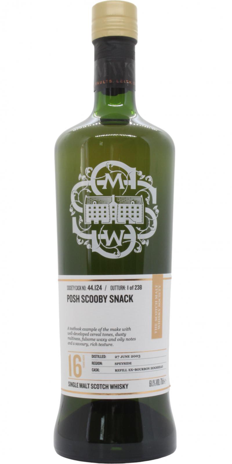 Craigellachie 2003 SMWS 44.124  Posh scooby snack