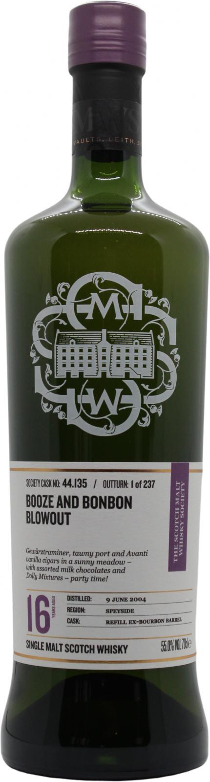 Craigellachie 2004 SMWS 44.135  Booze and bonbon blowout