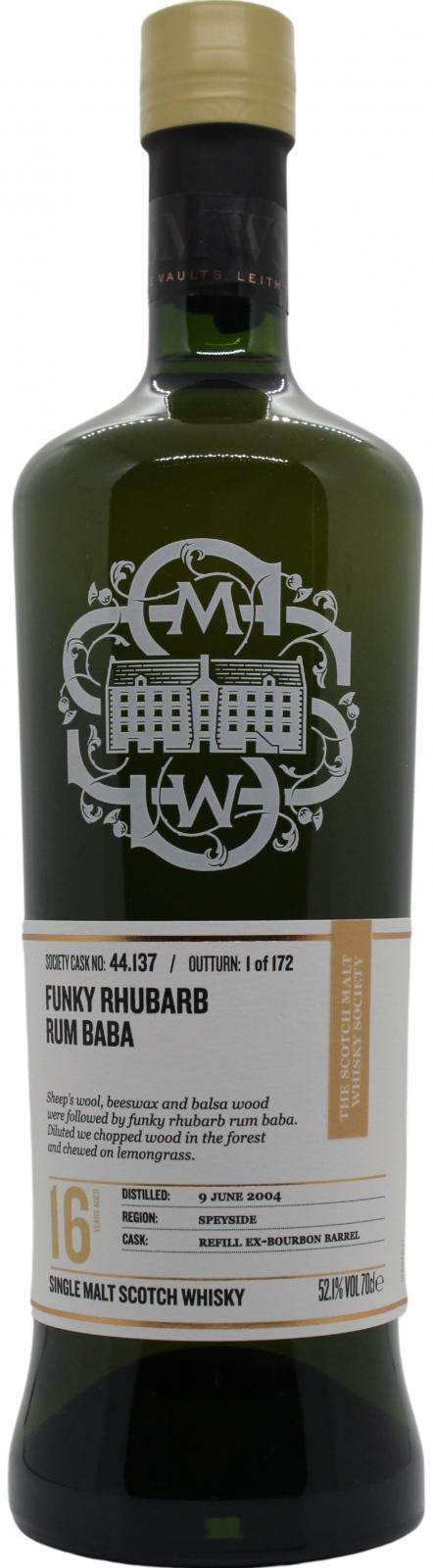 Craigellachie 2004 SMWS 44.137  Funky rhubarb rum baba