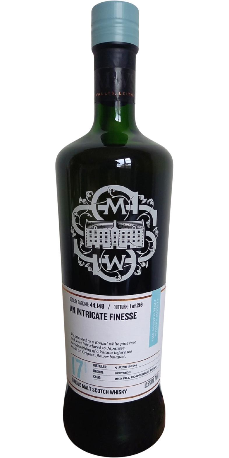 Craigellachie 2004 SMWS 44.148  An intricate finesse