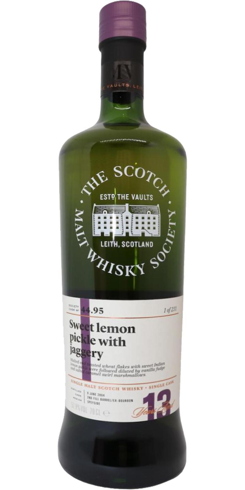 Craigellachie 2004 SMWS 44.95  Sweet lemon pickle with jaggery