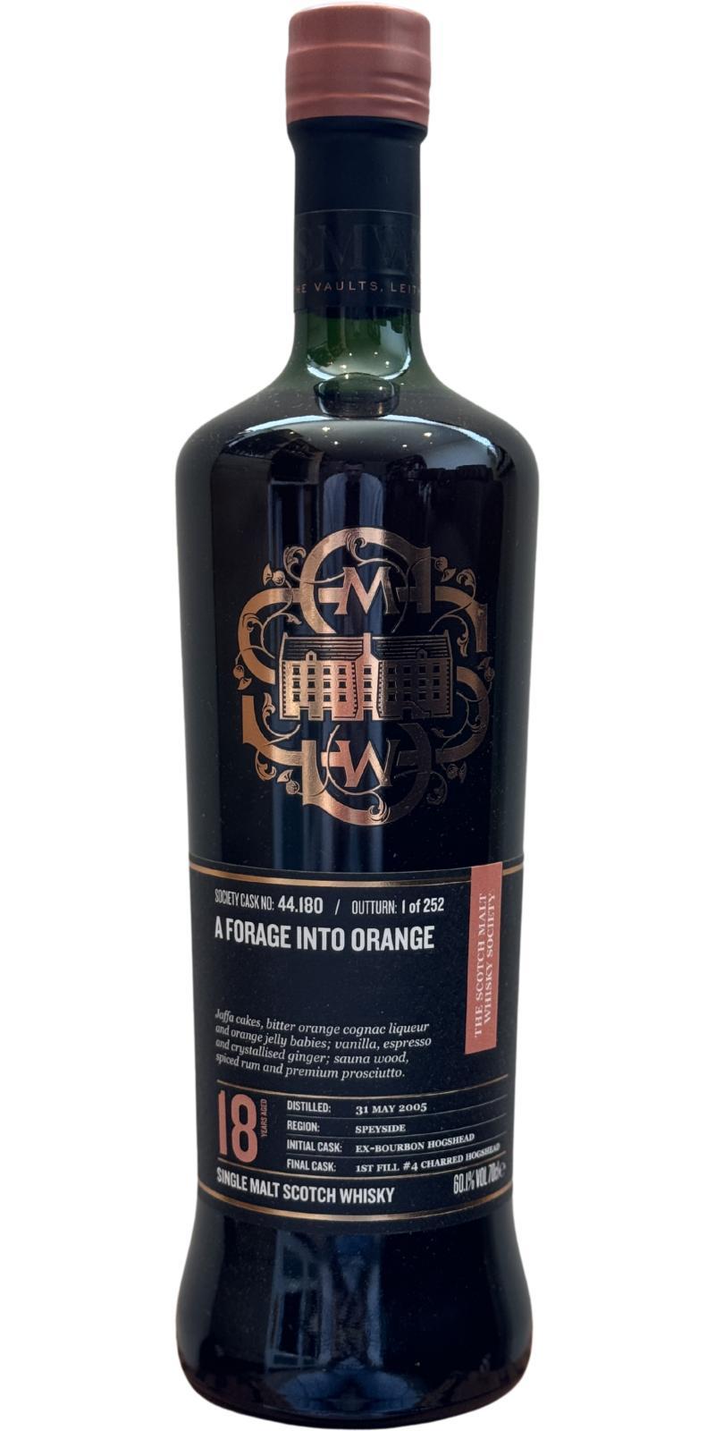 Craigellachie 2005 SMWS 44.180  A forage into orange