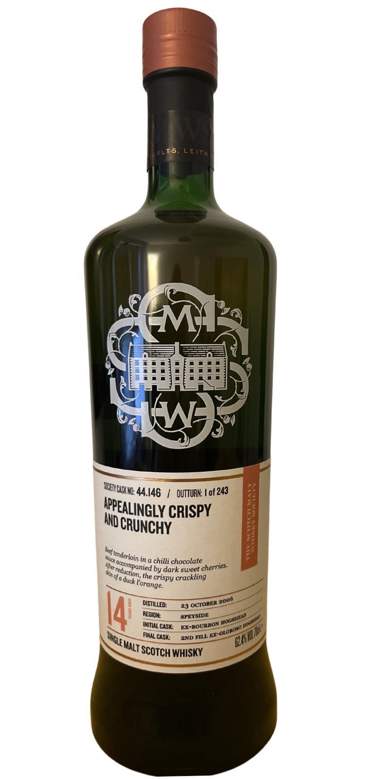 Craigellachie 2006 SMWS 44.146  Appealingly crispy and crunchy