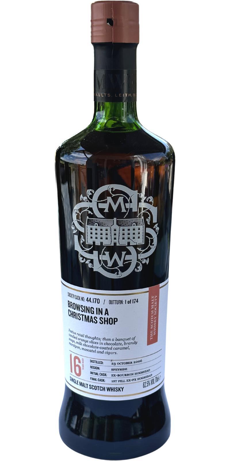 Craigellachie 2006 SMWS 44.170  Browsing in a Christmas shop