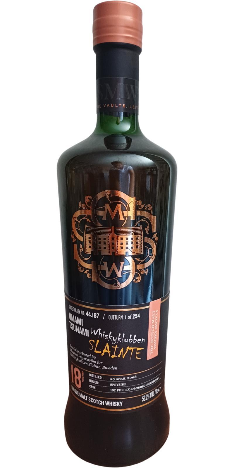 Craigellachie 2006 SMWS 44.187  Umami Tsunami