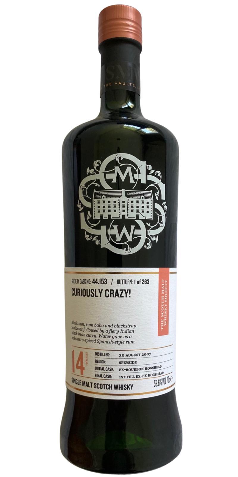 Craigellachie 2007 SMWS 44.153  Curiously crazy!