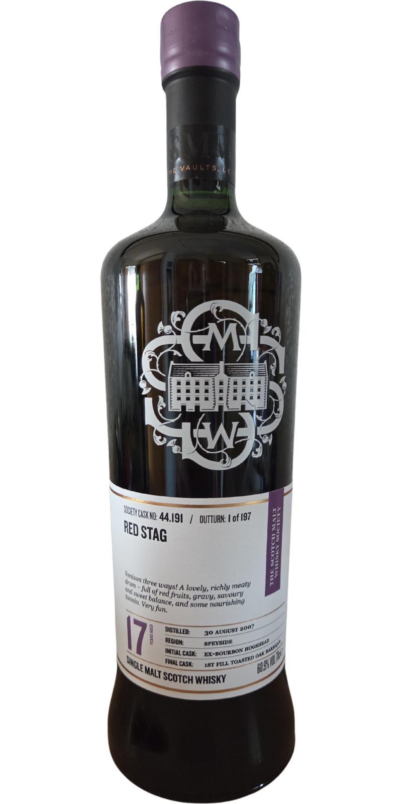 Craigellachie 2007 SMWS 44.191  Red stag
