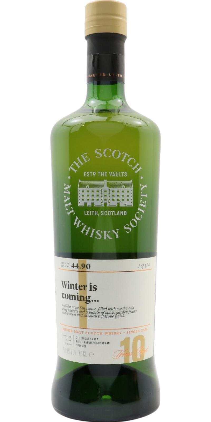 Craigellachie 2007 SMWS 44.90  Winter is coming...