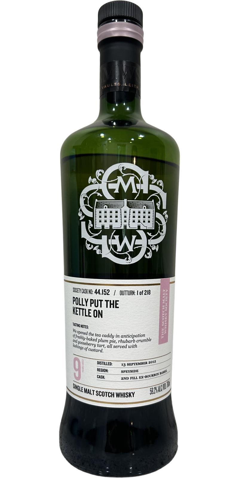 Craigellachie 2012 SMWS 44.152  Polly put the kettle on