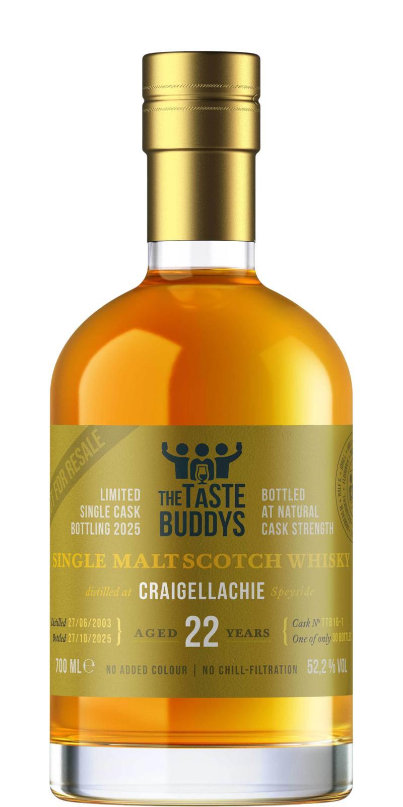 Craigellachie 2003 TTBs  The Buddy´s Choice