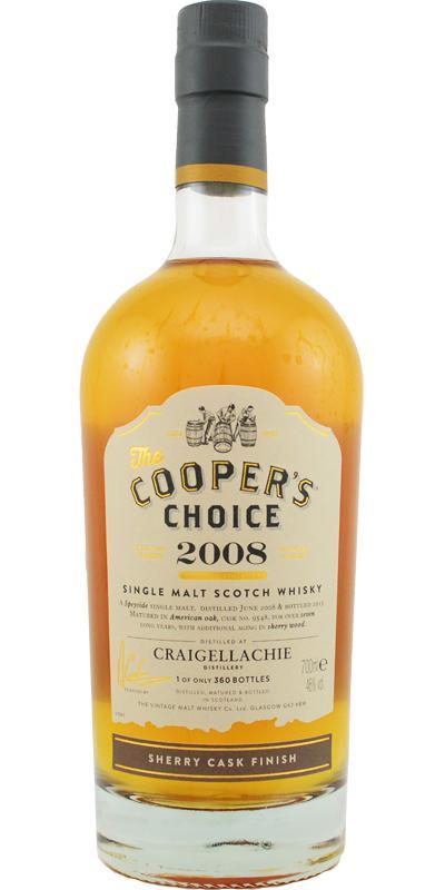 Craigellachie 2008 VM  The Cooper's Choice