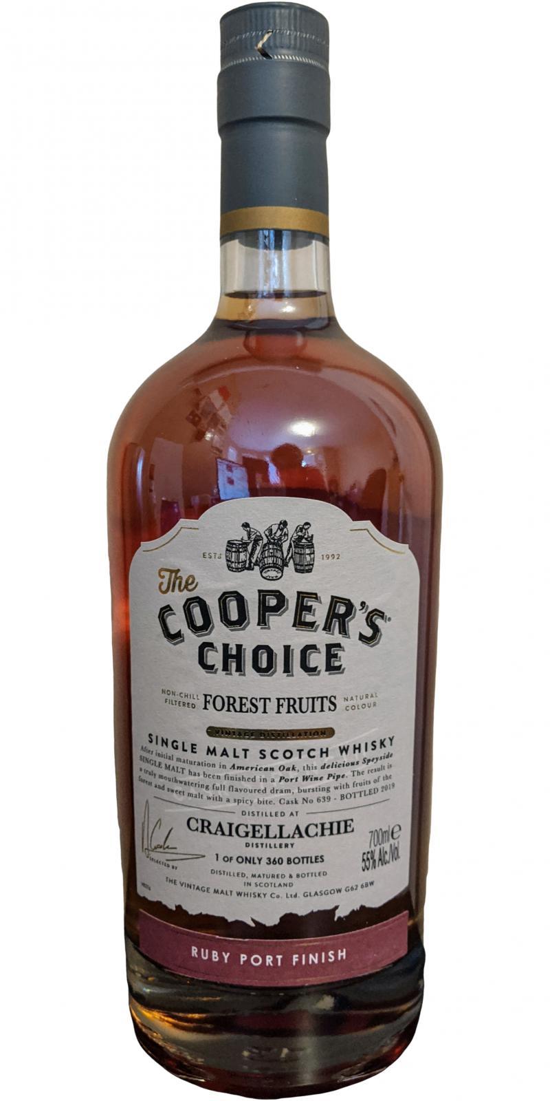 Craigellachie Forest Fruits VM  The Cooper's Choice