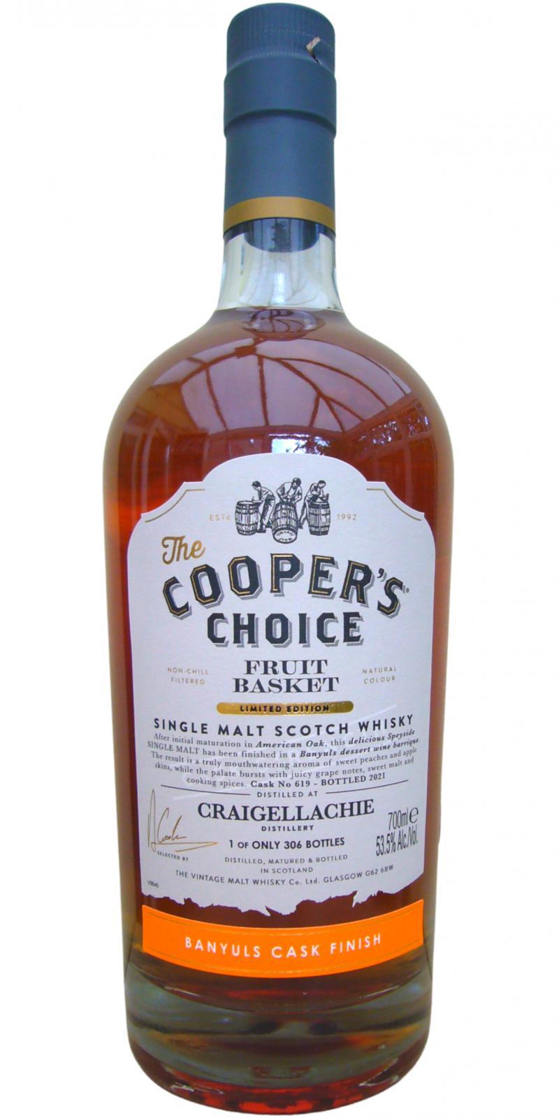 Craigellachie Fruit Basket VM  The Cooper's Choice