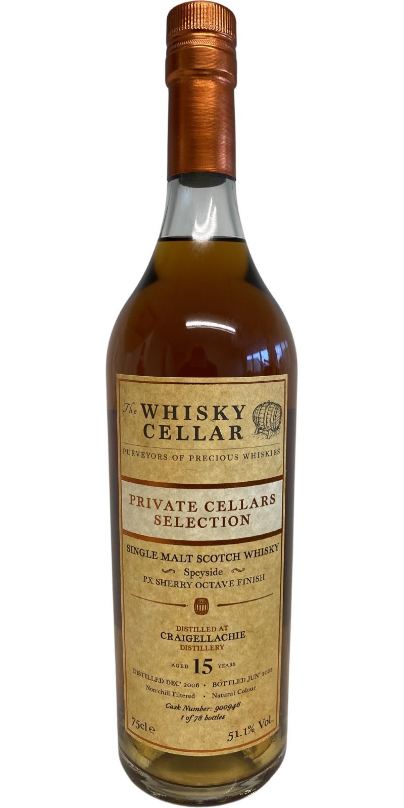 Craigellachie 2006 TWCe  Private Cellars Selection