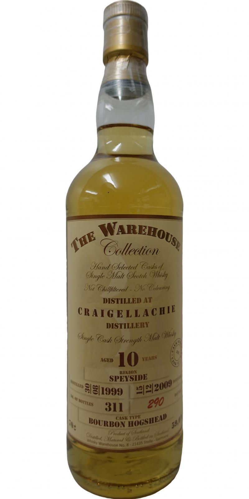 Craigellachie 1999 WW8  The Warehouse Collection