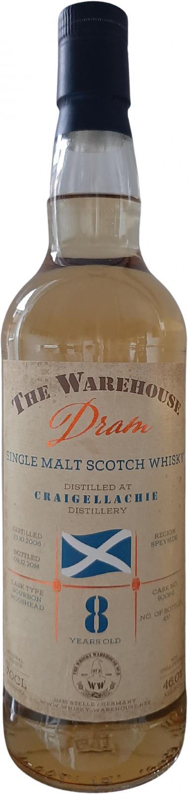 Craigellachie 2006 WW8  The Warehouse Dram