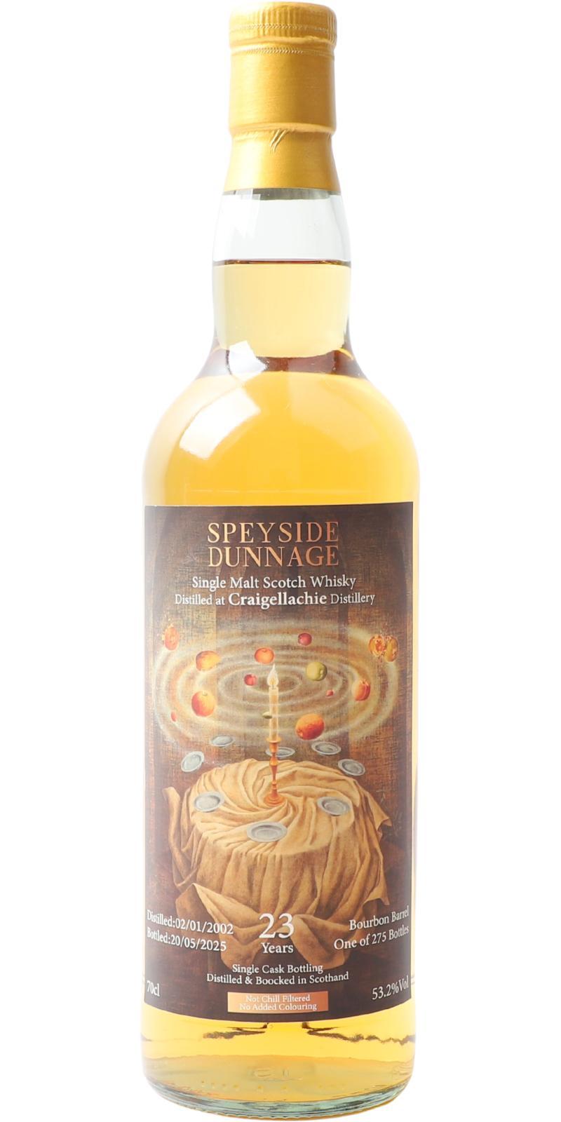 Craigellachie 2002 UD  Speyside Dunnage