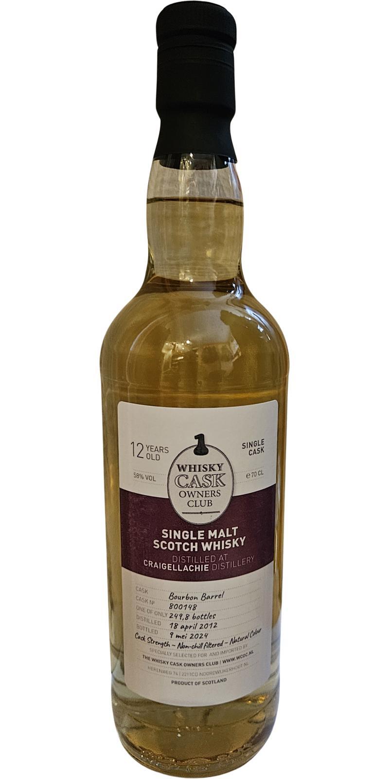 Craigellachie 2012 UD