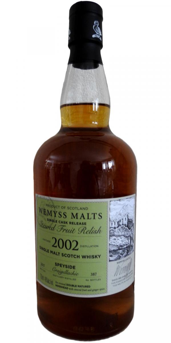 Craigellachie 2002 Wy  Stewed Fruit Relish