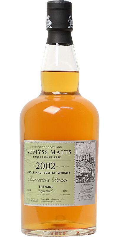 Craigellachie 2002 Wy  Barrista's Dram