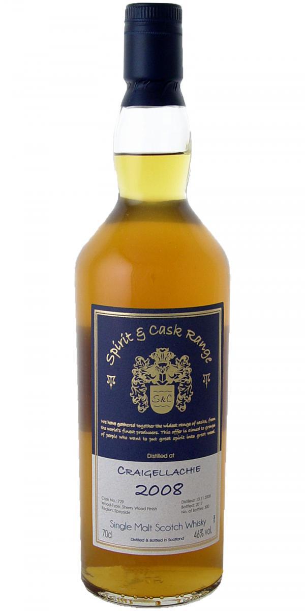 Craigellachie 2008 Wx  Spirit & Cask Range