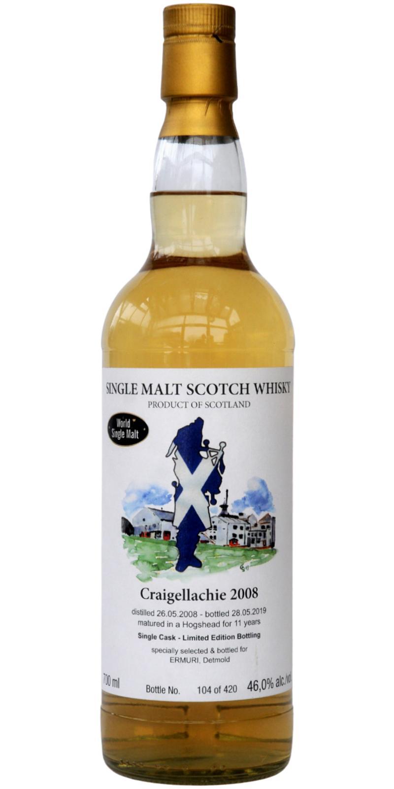 Craigellachie 2008 WSM  Single Cask - Limited Edition Bottling