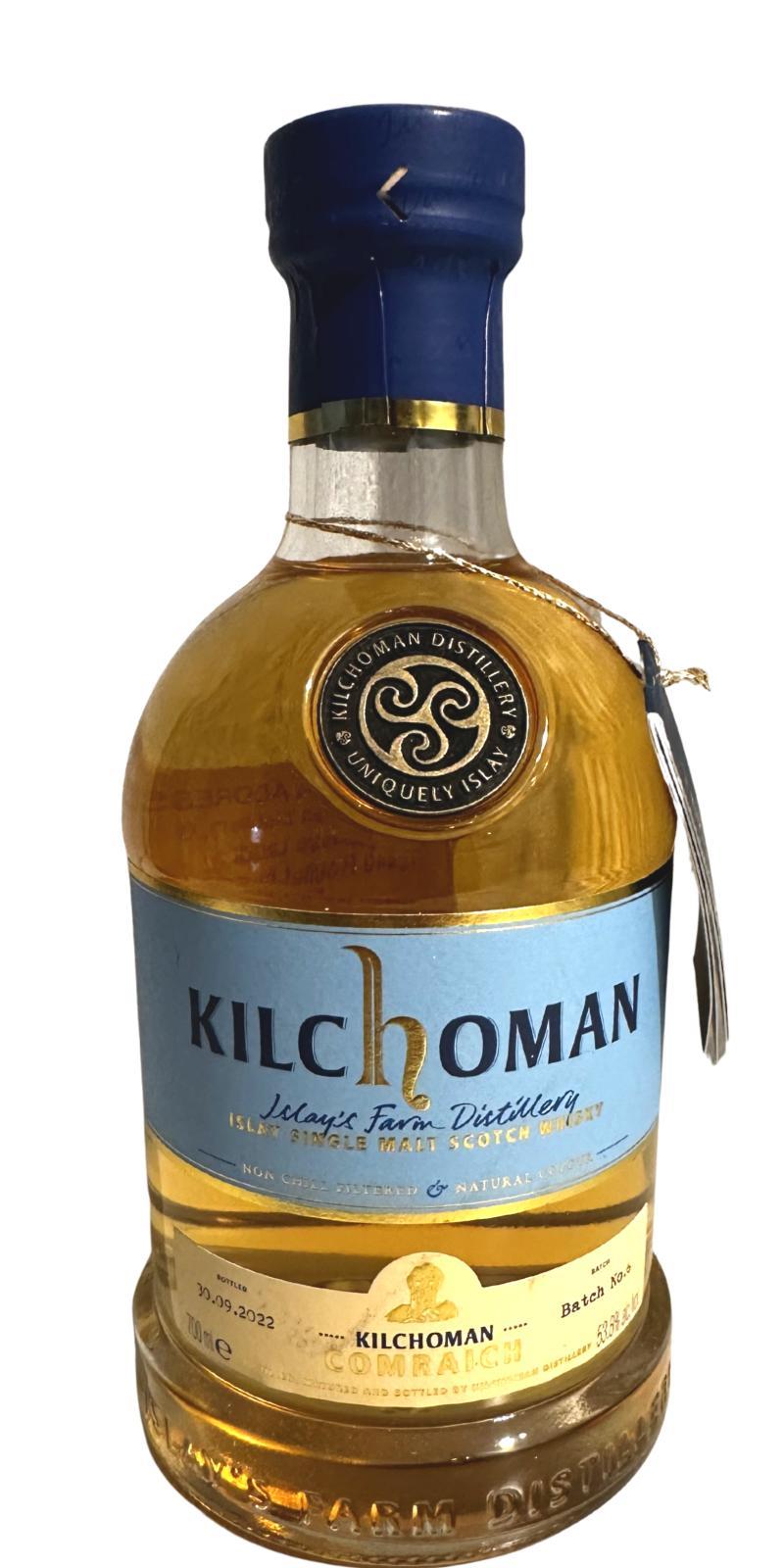 Kilchoman 10-year-old  Collaborative Vatting - Comraich Bars Batch No. 6