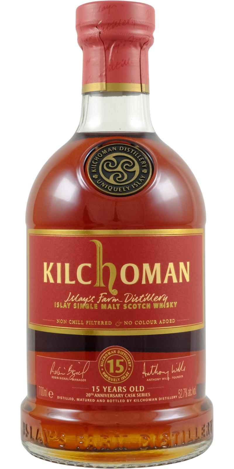 Kilchoman 15-year-old  20th Anniversary Cask Series
